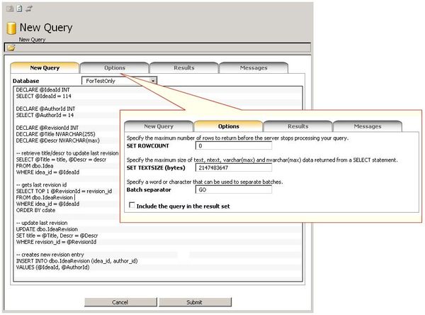 Need to run a T-SQL query on a hosted or remote SQL Server?